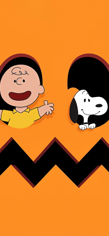 Charlie Brown, Pumpkin, Snoopy, 5K, 8K, Cartoon