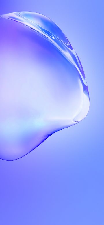 Samsung Galaxy S11, Blue gradient, Stock, Bubble, Gradient background