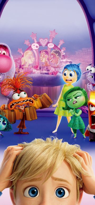 Inside Out 2, Character art, Movie poster, Animation movies, Pixar movies, 2024 Movies, Joy (Inside Out), Sadness (Inside Out), Anger (Inside Out), Fear (Inside Out), Disgust (Inside Out), Anxiety (Inside Out), 5K, Embarrassment, Envy