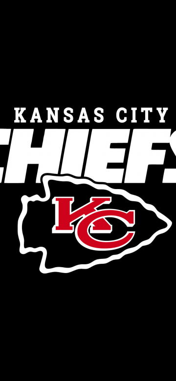 Kansas City Chiefs, Black background, 5K, American football team, AMOLED, NFL team