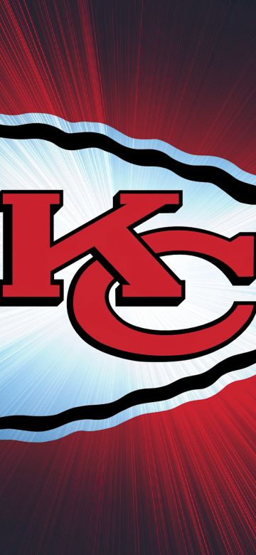 Kansas City Chiefs, Logo, NFL team, American football team, 5K, Red background