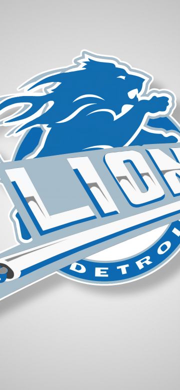 Detroit Lions, Emblem, 8K, American football team, NFL team, 5K