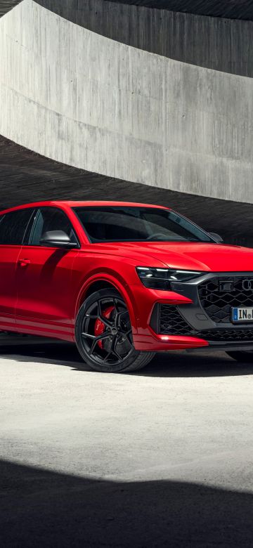 Audi RS Q8 performance, SUV, 2024, 5K, 8K, Red cars