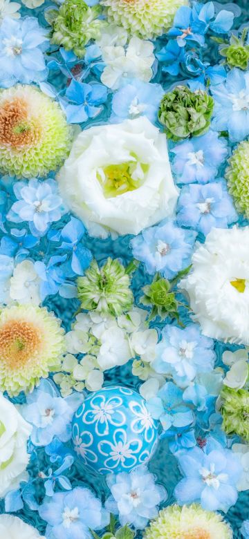 Blue flowers, Bouquet, Blue aesthetic