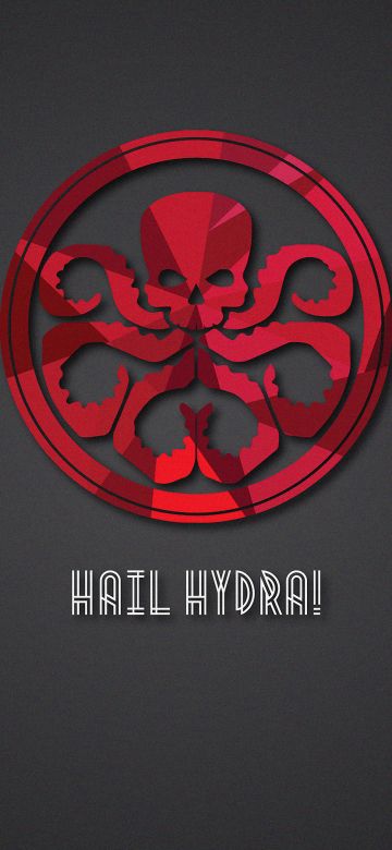 Hydra, Dark background, Logo, 5K