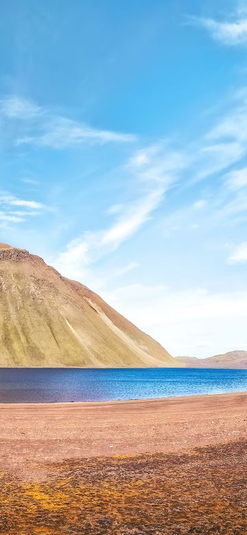 Lake Myvatn, Iceland, Landscape, Body of Water, 5K, 8K