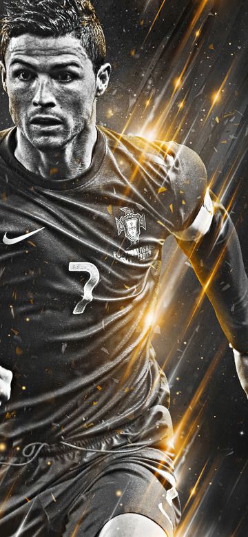 Cristiano Ronaldo, Dark background, Portuguese Football Federation, Portuguese footballer, 5K