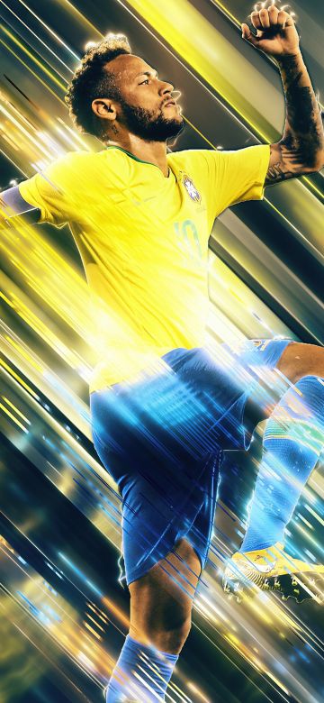 Neymar Jr, Abstract background, Brazilian Football Player, 5K