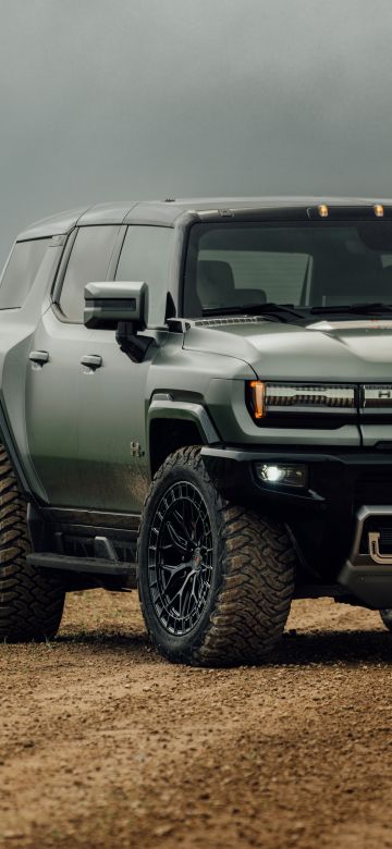 GMC Hummer EV, Outdoor, 5K, 8K, Dirt road