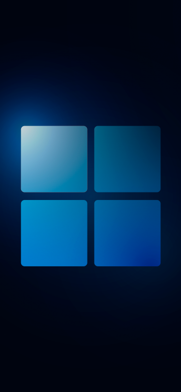 Blue aesthetic, Windows 11, Dark background, Stock, 5K