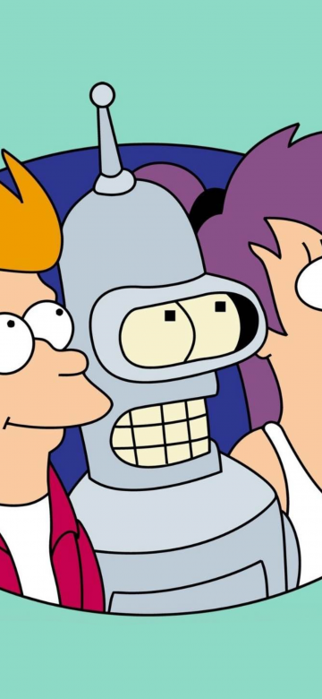 Phillip J Fry, Bender (Futurama), Leela (Futurama), Futurama, Cartoon, TV series, 5K