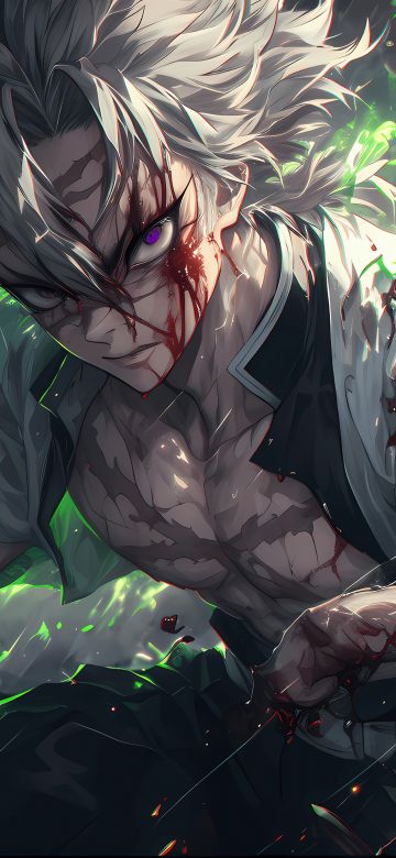 Sanemi Shinazugawa, AI art, 5K, Demon Slayer: Kimetsu no Yaiba