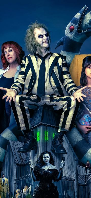 Beetlejuice Beetlejuice, 2024 Movies, Horror Movies, Jenna Ortega, 5K