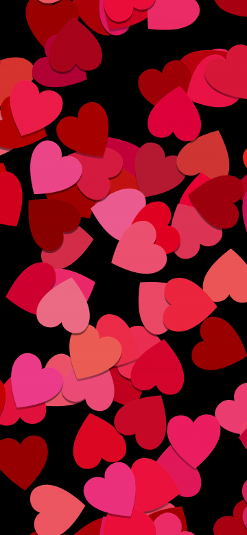 Love hearts, Red aesthetic, Red hearts, Girly backgrounds, 5K