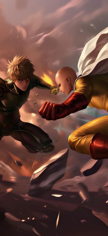 Genos, Saitama, One Punch Man, 5K