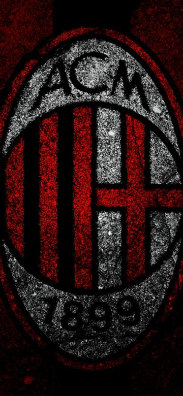 AC Milan, Dark background, 5K, Football club