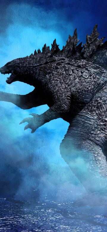 Godzilla, Kaiju, Titan, 5K, Blue aesthetic