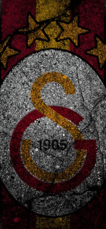 Galatasaray, Dark background, Football club, 5K