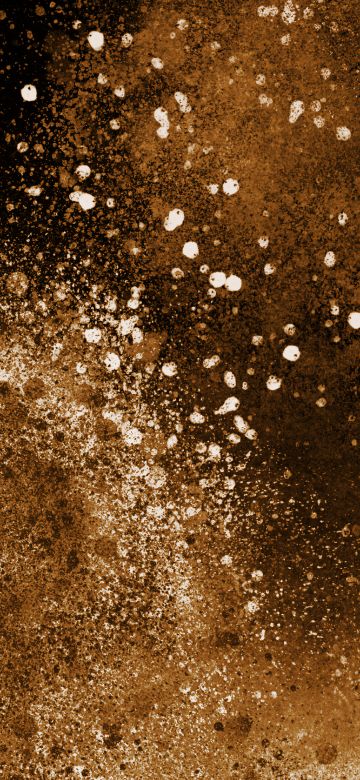 Explosion, Golden yellow, Dust, 5K, Dark theme