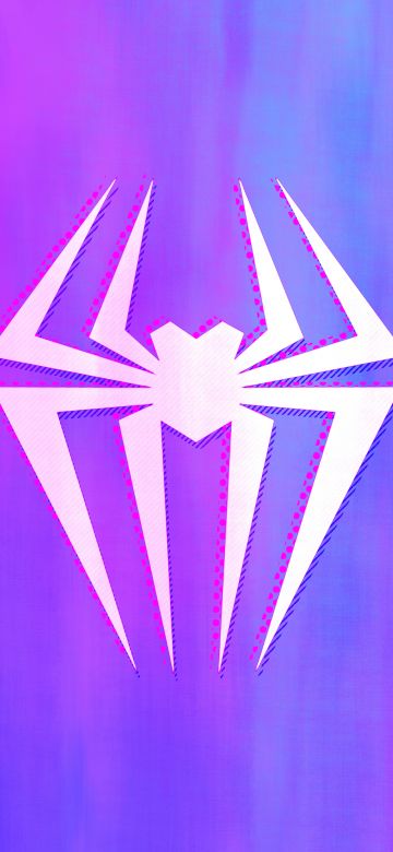 Gwen Stacy, Logo, Colorful background, Spider-Man: Across the Spider-Verse, 5K