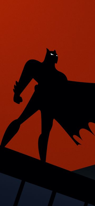 Batman, Animated series, Silhouette, 5K, Gotham