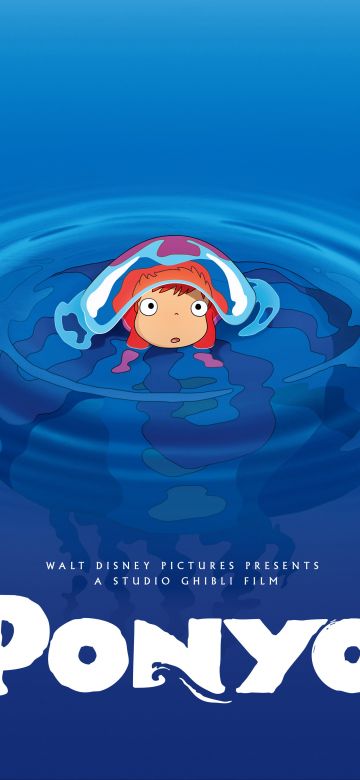 Ponyo, Studio Ghibli, Movie poster, 5K, 8K