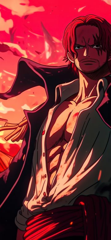 Shanks, 5K, One Piece, AI art