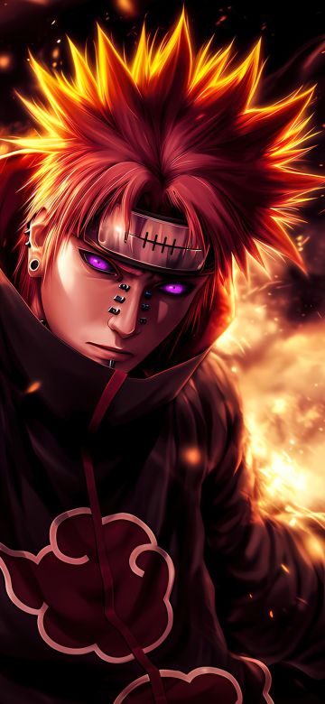 Naruto Uzumaki, Fire, 5K, AI art