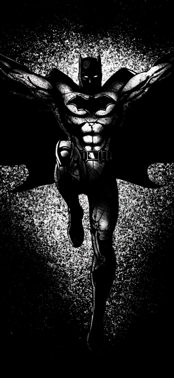 Batman (DC Comics), Dark Knight, Superhero, Artwork, DC Comics, AMOLED, Black background, 5K