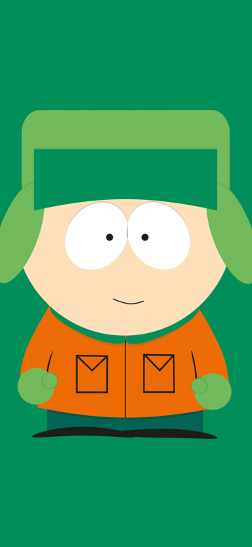 Kyle Broflovski, Minimalist, South Park, 5K, Green background