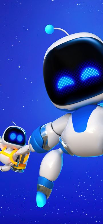 Astro Bot, 2024 Games, 5K, PlayStation 5, Blue background