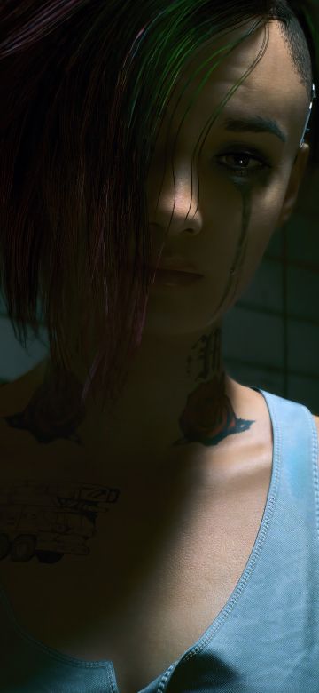 Judy Alvarez, Sad face, 5K, Cyberpunk 2077