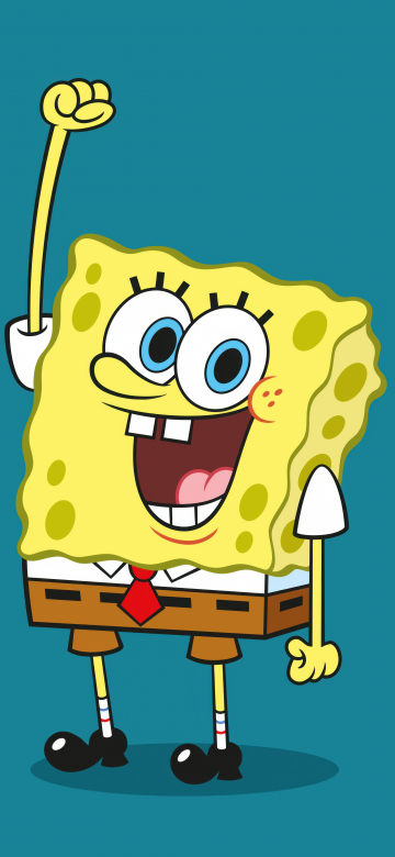 SpongeBob, Cartoon, SpongeBob smiley face, 5K, 8K