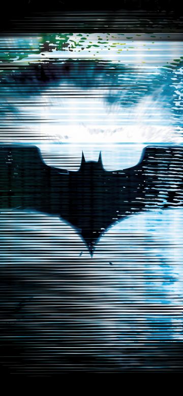 Batman sign, Glitch, Digital Art, Batman logo, Bat symbol, DC Superheroes, Dark background