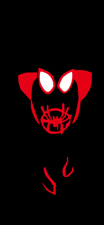 Miles Morales, Minimal art, AMOLED, 5K, Spider-Man