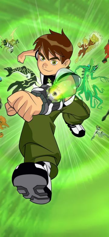 Ben 10, 5K, Cartoon Network, Ben Tennyson, Green background