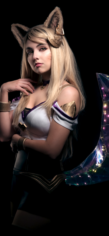 KDA Ahri, Cosplay, 5K, AMOLED, League of Legends