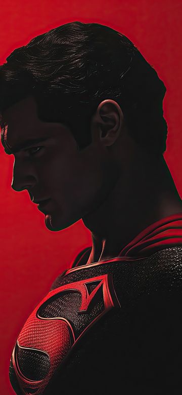 Superman, Red aesthetic, 5K, Red background, DC Superheroes