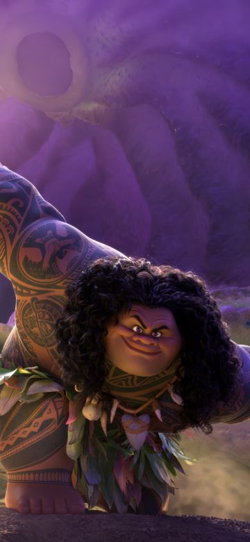 Maui (Dwayne Johnson), Ultrawide, Moana 2, 2024 Movies