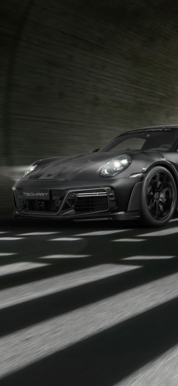 Techart GTstreet R Monochrome, 2024, Porsche 911 Turbo S, 5K