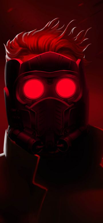 Star-Lord, Red aesthetic, Red background, Marvel Superheroes, 5K