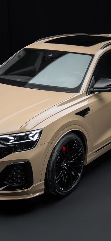 ABT Audi Q8 quattro S line, 2024, 5K, Audi Q8, Dark background