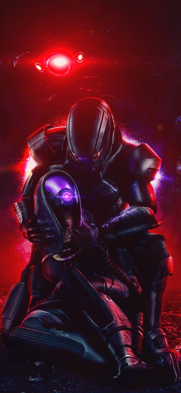 Mass Effect, Tali'Zorah, Commander Shepard, 5K, 8K