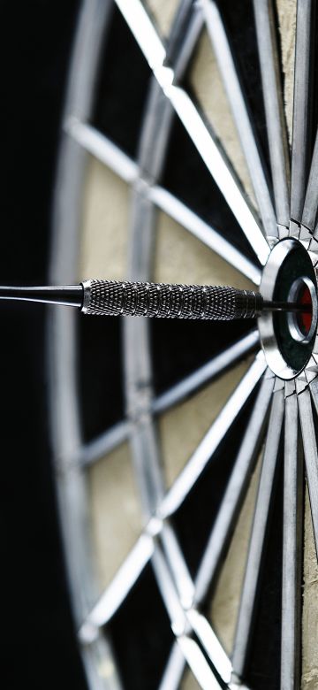 Dartboard, Target, Black background, 5K