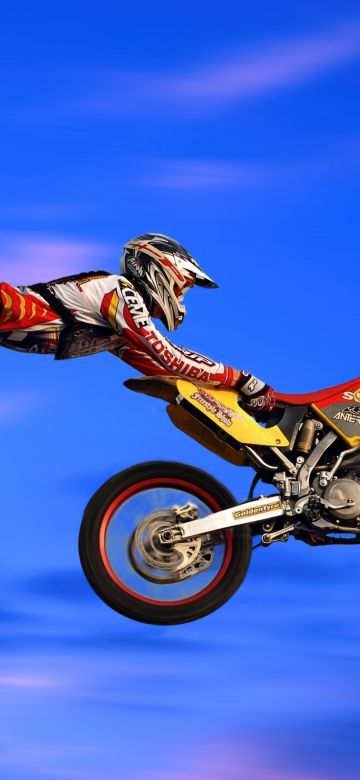 Freestyle, Motocross, Stunt, Blue Sky, Suzuki RM, 5K