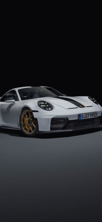 Porsche 911 GT3, Weissach Package, 5K, 8K, Dark background