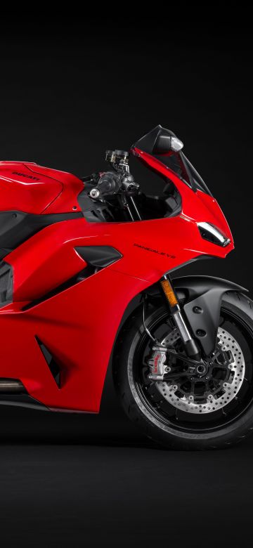 Ducati Panigale V2, 8K, 2025, 5K, Sports bikes, Dark background