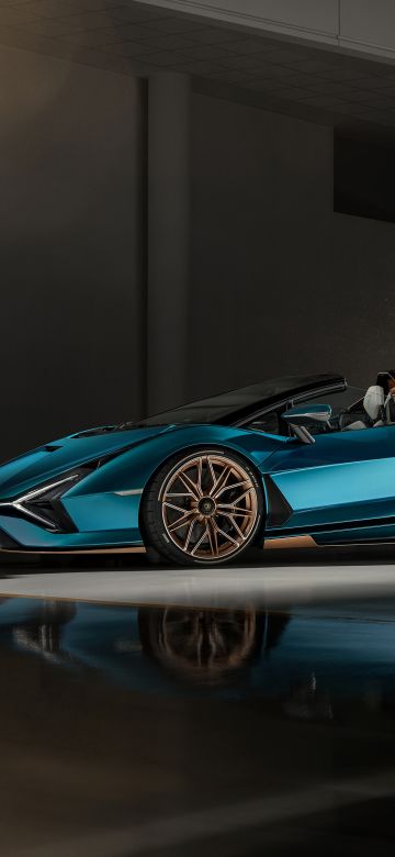 Lamborghini Sián Roadster, Sports cars, 2020, 5K