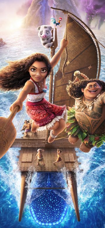 Moana 2, 4DX, Movie poster, Animation movies, 2024 Movies, 5K, 8K