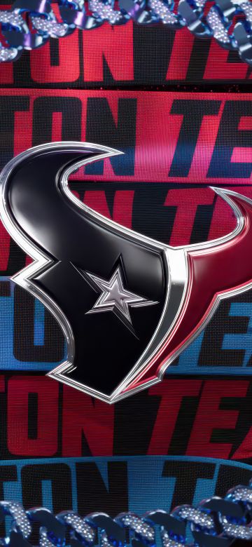 Houston Texans, 3D logo, 5K, NFL team, American football team